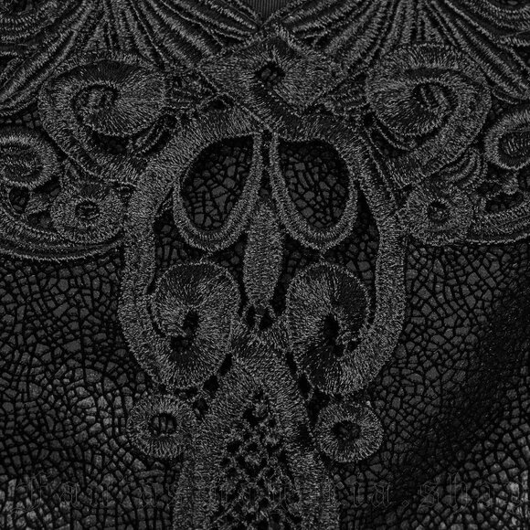 Punk Rave Nightspell Dress Cloak Size XS Small Lace Sleeves Goth Emo Core Black - Picture 3 of 13